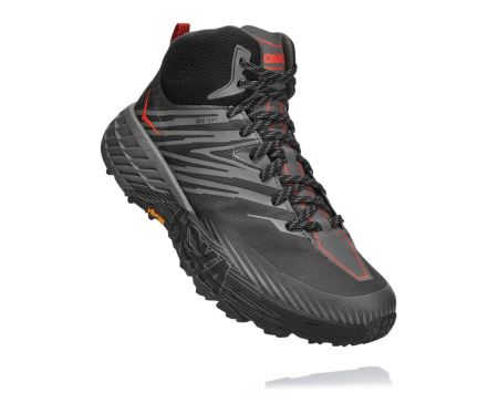 Hoka One One Speedgoat Mid GORE-TEX 2 Homem - Tenis Corrida Trilha Cinzentas Escuro / Cinzentas Escu